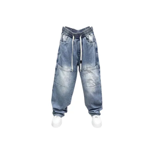 Chisportate Синий Унисекс Джинсы