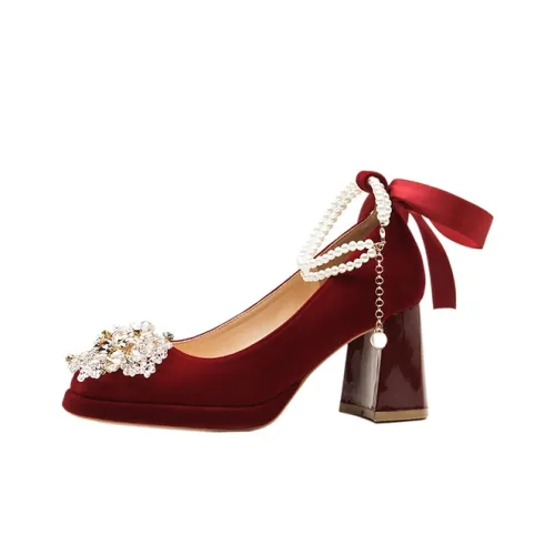 Zubumei Грубый каблук Высокие каблуки Женские