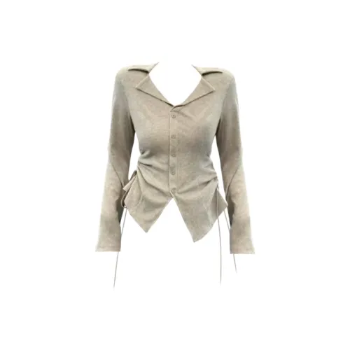 ZEKIKO STUDIO Серый Зеленый Женский T-рубашки