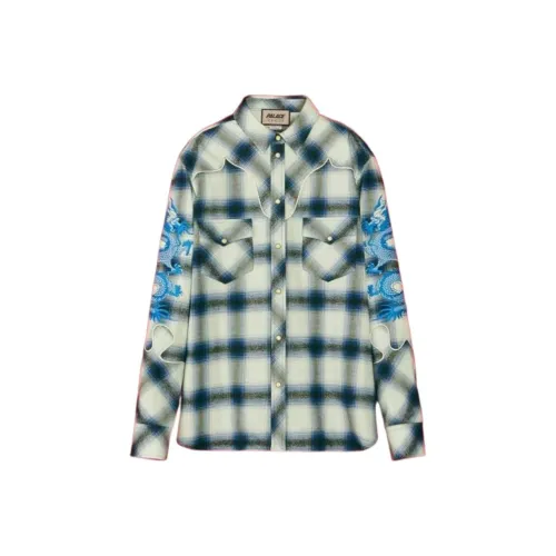 GUCCI X Palace Collection Синие Мужские Рубашки