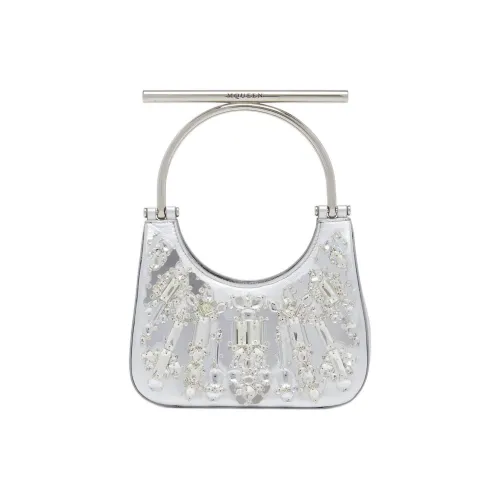 Alexander McQueen T Bar Кожа Сумка Мини Женская Серебряный