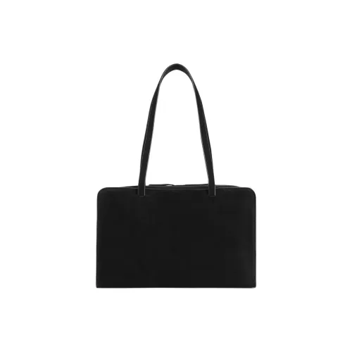 COS Замша Bowling Bag Сумка через плечо Женская Черная