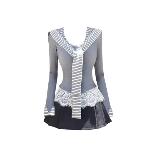 COVT Топ+Юбка+Шаль Женские Комплекты с Юбкой