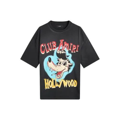 AMIRI Мужские черные футболки