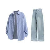 Королевский синий + Светло-синий