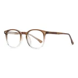 Градиентный чай Коричневый Защита от синего света [Защита от синего света Без макияжа С простыми стеклами]