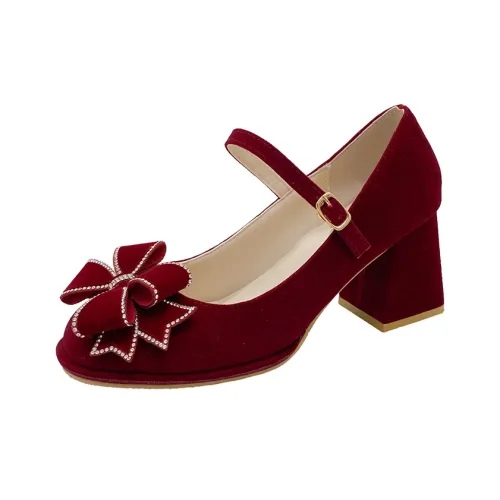 UMEK Грубый каблук Высокие каблуки 5 см 7 см Женские