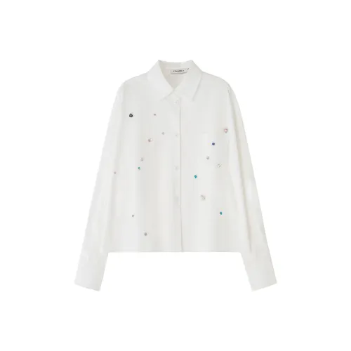 SOON FLOWER Белый Женские Рубашки