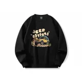 На открытом воздухе Jeep Art Черный с буквенным принтом