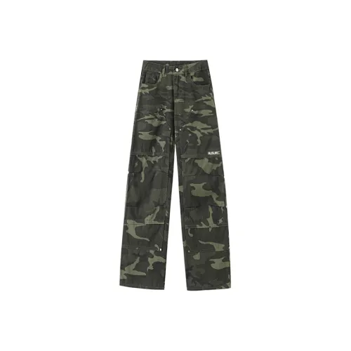 RUSURE Камуфляж Унисекс Джинсы