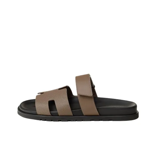 HERMES Chypre Слипоны Мужской Коричневый