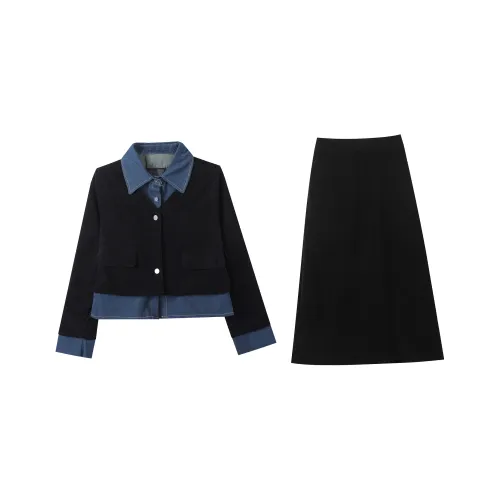 Udon House Юбка Топ Женские Комплекты с Юбкой