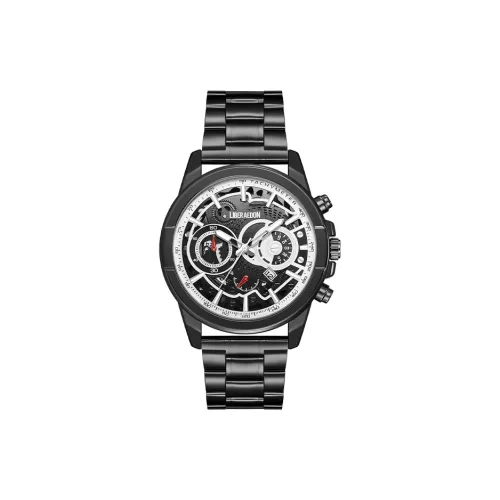 LIBER AEDON Наручные часы Кварцевый механизм Ремешок из нержавеющей стали Белый циферблат Мужские часы