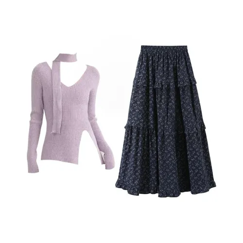 MARIE·COCO Топ+Юбка Женские Комплекты Юбка