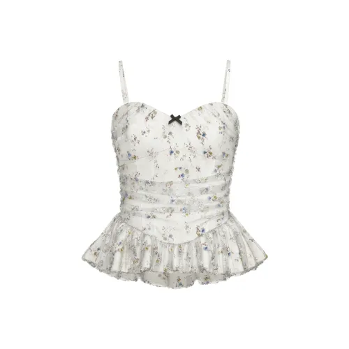 URBAN REVIVO Экрю С принтом Женская рубашка