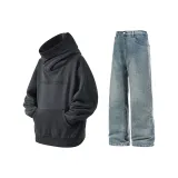 Серый + Средне-голубой