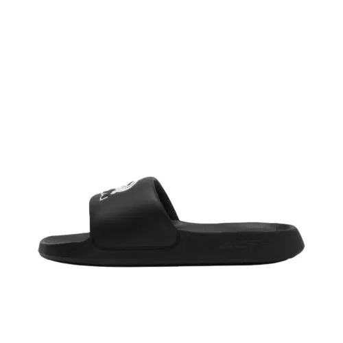 LACOSTE Collaboration SERVE SLIDE 1,0 Слипоны Мужской Черный Белый