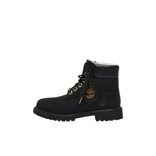 Timberland 6 Inch High Топ Детские ботинки Черный Детский