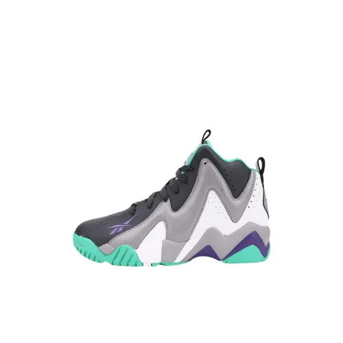 REEBOK Kamikaze II High Топ Детские Баскетбольные Кроссовки Серый Белый Унисекс
