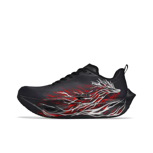 MEIKE Беговые кроссовки Низкий верх Черный Пламя Qilin Унисекс