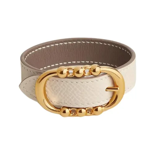 HERMES Epsom Телячья кожа Наручные повязки Женские Тауповый