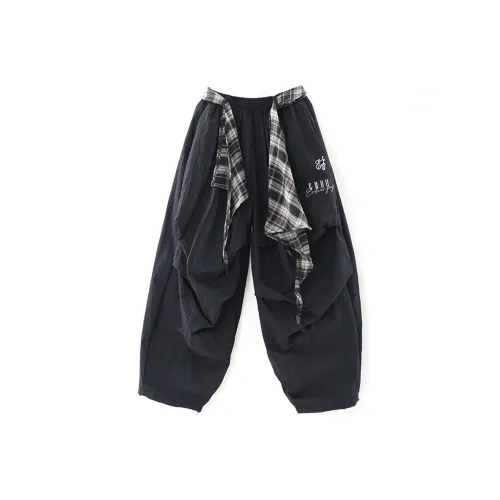 ERDU Черные Унисекс Повседневные Штаны