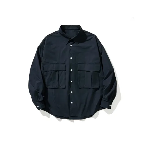 BOGEDIT Осенняя рубашка мужская однотонная