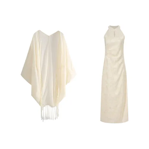 Udon House Шаль Чонсам Женские Комплекты с Юбкой