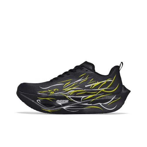 MEIKE Беговые кроссовки Низкий Топ Черный Звезда Cha Унисекс