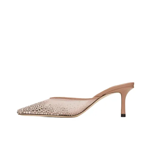 Jimmy Choo Домашние тапочки Женские Розовые