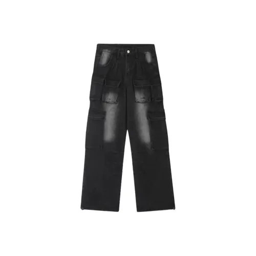 REBIRTHRABBIT Черные Мужские Джинсы