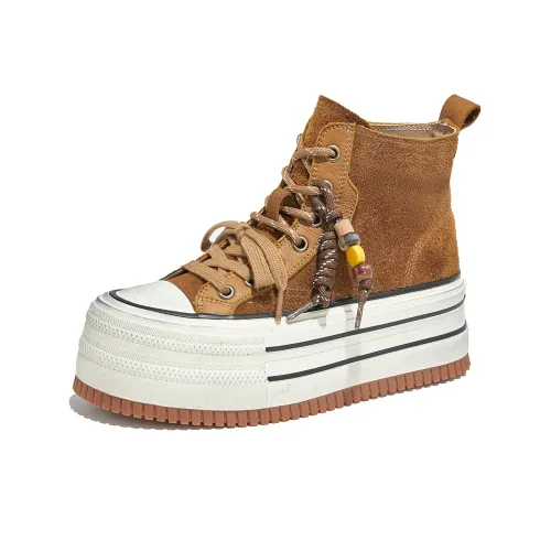 POOQ Скейтборд Кроссовки Высокие Женские