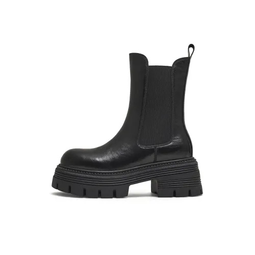 teenmix Корейские Бобовые Ботинки Короткие Челси 6 см Женские