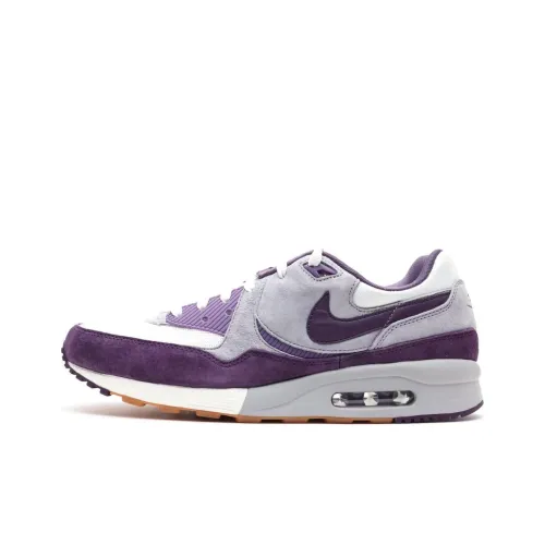 Nike Air Max Light Max Амортизация Износостойкий Низкий Топ Беговые кроссовки Мужские Фиолетовый Серый Белый