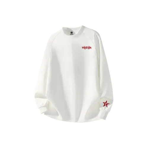 MJ STYLE Длинный рукав Т-рубашка Унисекс