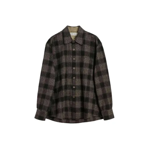 OUR LEGACY Коричневый Мужская Рубашка