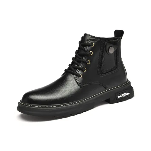 H2 Эксклюзивный Модный Мужская обувь Устойчивая к истиранию Платформа Противоскользящая Обувь Мужской Мартин Ботин Мужской