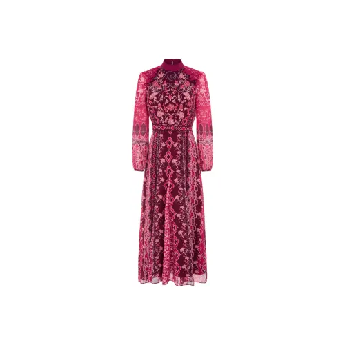 SALONI Длинное платье с длинными рукавами женское