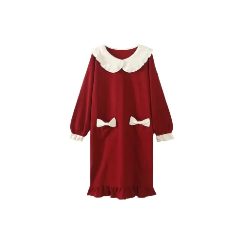 GUANQU Red Женские Ночные сорочки