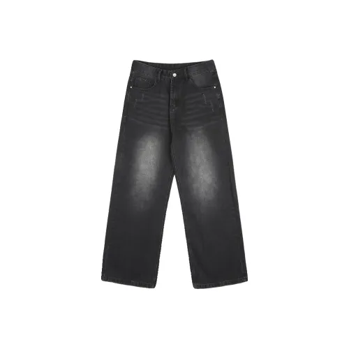 REBIRTHRABBIT Черные Мужские Джинсы