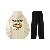 Абрикосовый топ+черные брюки