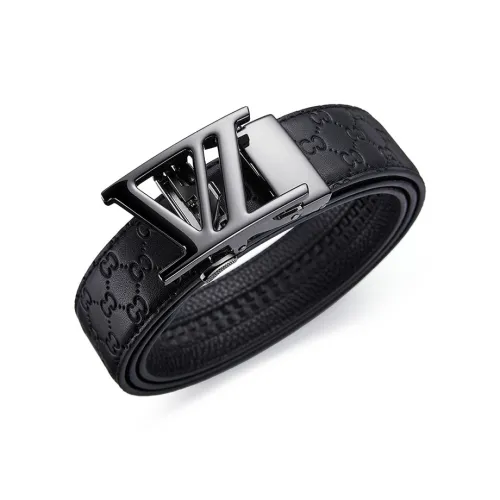 Jeccieziio Ремни из натуральной коровьей кожи Мужские Металлические Золото Серебро Ширина 3,5 см Надпись A Подарочная открытка