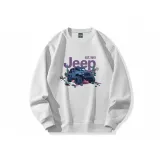Фиолетовый логотип Jeep, белый