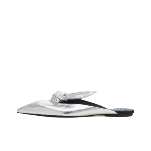 Lanvin Домашние тапочки Женские Серебряные