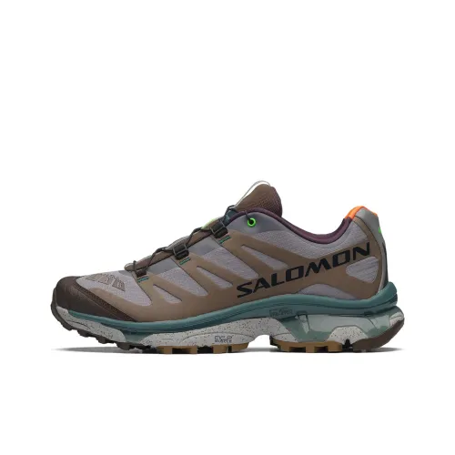Bodega x SALOMON XT 4 Повседневная Беговая Обувь Мужская Коричневая Фиолетовая