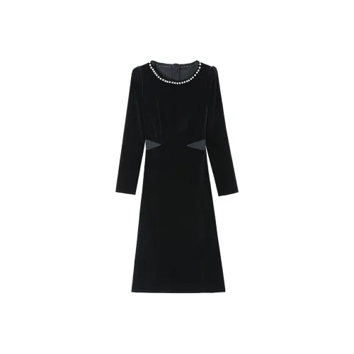 Udon House Длинное платье с длинными рукавами женское