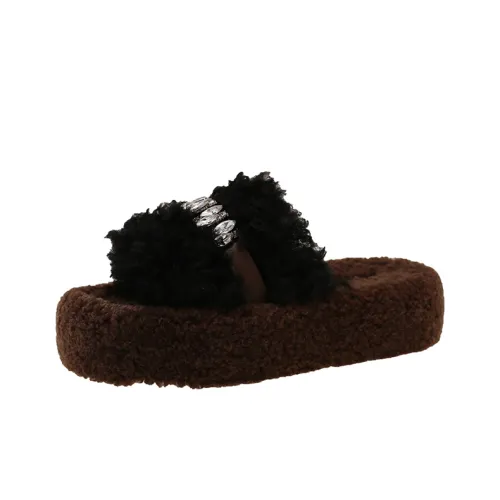 Puppytown Резиновые Пушистые Тапочки Женские