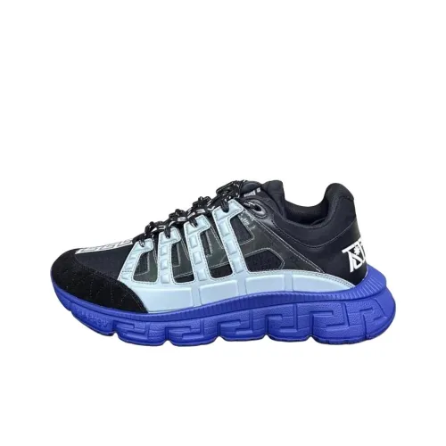 VERSACE Trigreca VERSACE Низкий Топ Casual Мужской Черный Синий