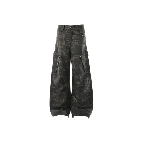 BLANKIN. Камуфляж Унисекс Повседневные Штаны