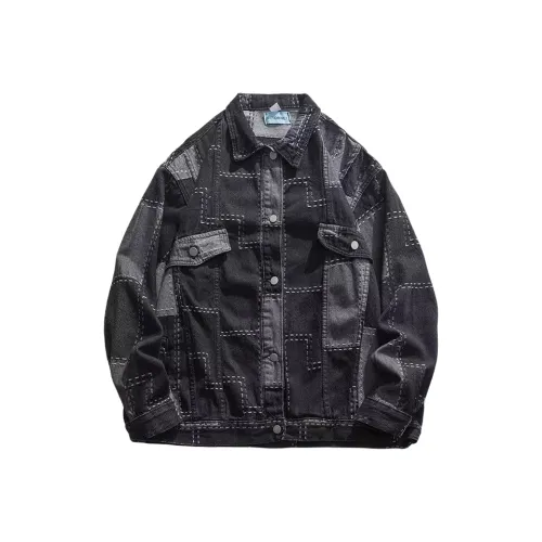 CAT'S PAW Черный Унисекс Джинсовые куртки